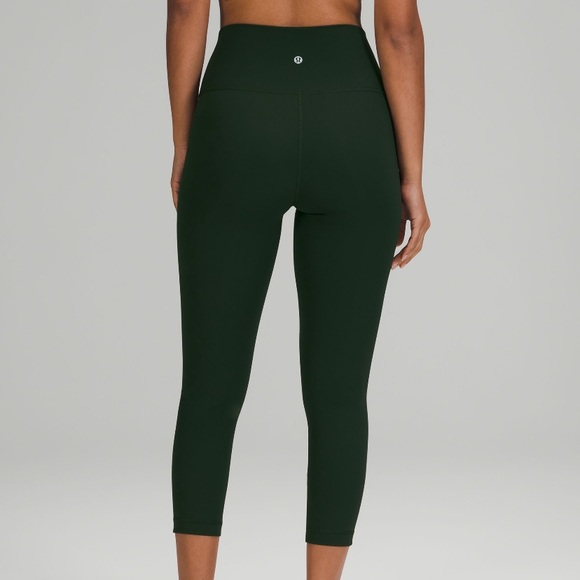 Wunder Under High-Rise Crop 23" rainforest green - Picture 3 of 6